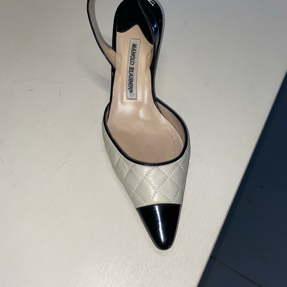 Manolo blahnik kitten heel quilted sling back - Picture 2 of 2